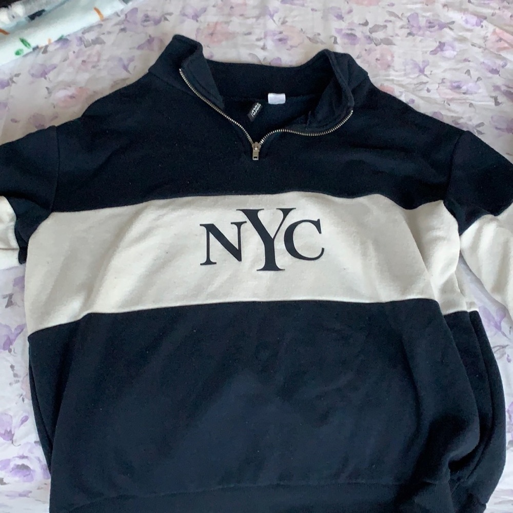 Teen small zip up cotton long sleeved T